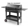 Teba TB-13 Barbekü Kapaklı Katlanır Tezgahlı Tekerlekli Mangal